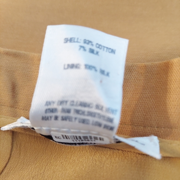 $1,990 OSCAR DE LA RENTA AVANT GARDE GOLD SILK LINED RUNW SKIRT US 8 - Picture 7 of 13